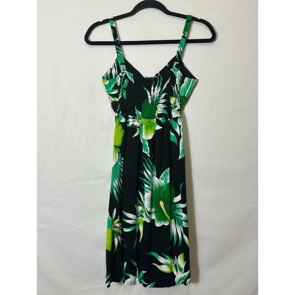 Aloha Fashion Womens Hawaiian Tropical Aloha Mini Dress Coconut Buttons Size S/M - Picture 3 of 3